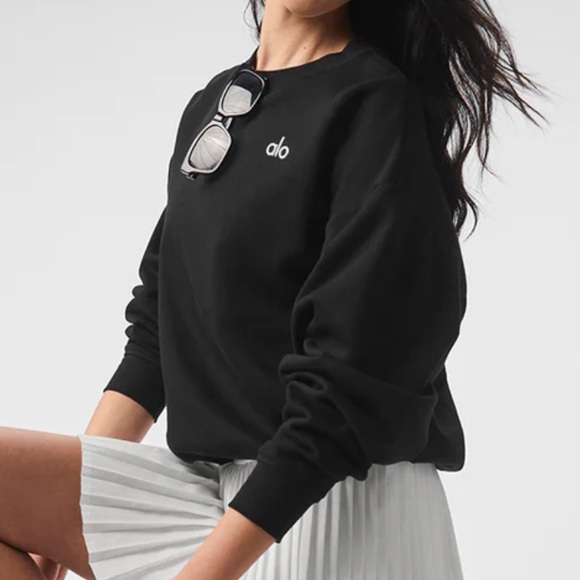 ❌SOLD❌Alo Accolade Crew Neck Pullover in Black New with Tags! - Picture 4 of 9